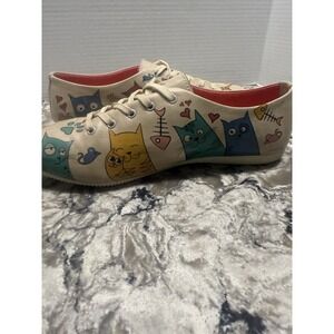 DOGO Cat Lovers Vegan Leather Shoes  Women's Size 9 EU 40